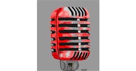 Drawing of Microphone by GreyhoundMama