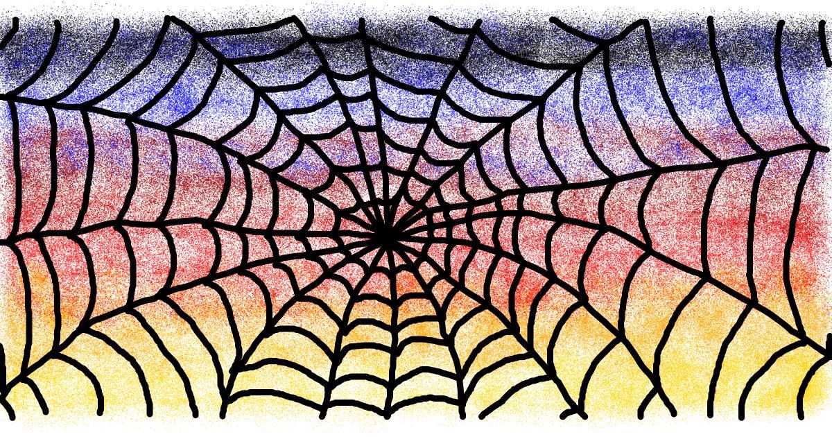 Drawing of Spider web by uwu Drawize Gallery!