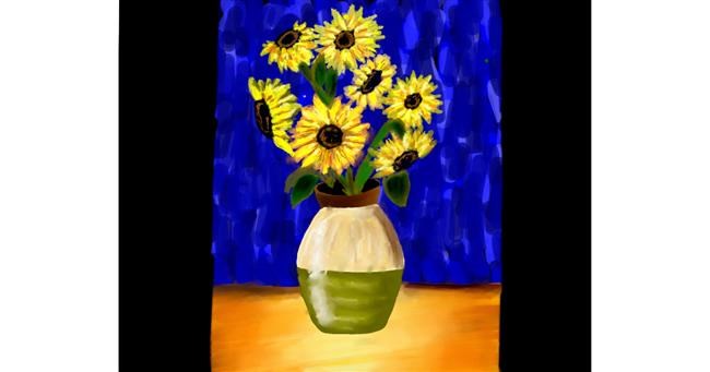 Drawing of Sunflower by Abeer-Irza