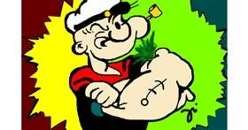 Drawing of Popeye by Gri