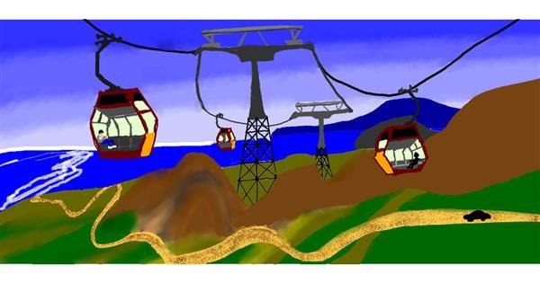 Drawing of Cable car by Kim - Drawize Gallery!