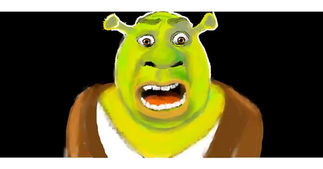 Drawing of Shrek by DebbyLee