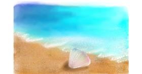 Drawing of Seashell by Lahari