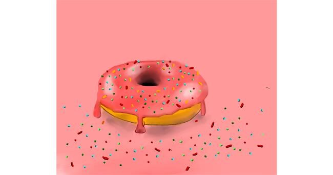 Drawing of Donut by Mini