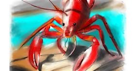 Drawing of Lobster by Herbert