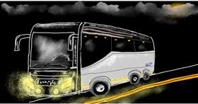 Drawing of Bus by Eclat de Lune