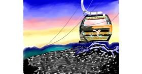 Drawing of Cable car by Yashi 🐢