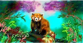 Drawing of Red Panda by Eclat de Lune