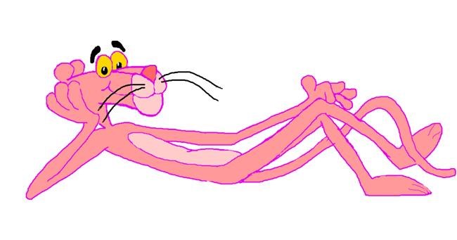 Pink deals panther drawing