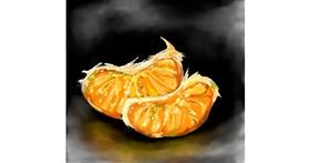 Drawing of Orange by Philip