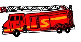 Drawing of Firetruck by Ash