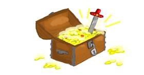 Drawing of Treasure chest by smackerel