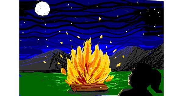 Campfire Drawing - Gallery and How to Draw Videos!