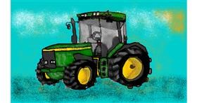 Drawing of Tractor by Kira