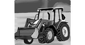 Drawing of Tractor by ImagineBastille