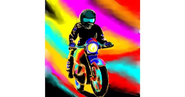 Drawing of Motorbike by £€¥€