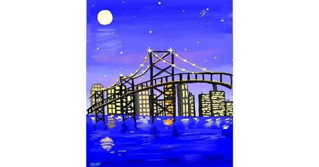 Drawing of Bridge by GreyhoundMama