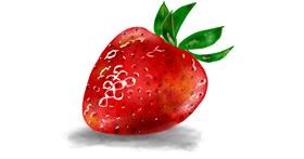 Drawing of Strawberry by Eclat de Lune