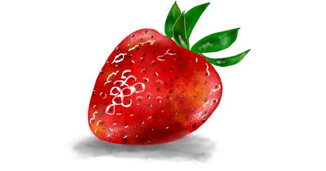 Drawing of Strawberry by Eclat de Lune