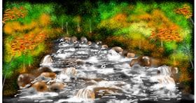 Drawing of River by Eclat de Lune
