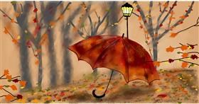 Drawing of Umbrella by Eclat de Lune