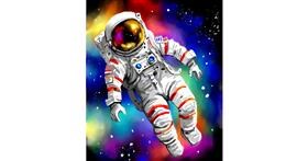 Drawing of Astronaut by Яandi