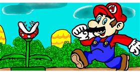 Drawing of Super Mario by masyashka