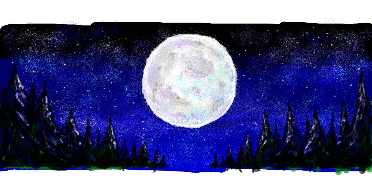 Moon Drawing by Flummoxed Drawize Gallery!