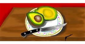 Drawing of Avocado by DebbyLee