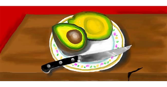 Drawing of Avocado by DebbyLee