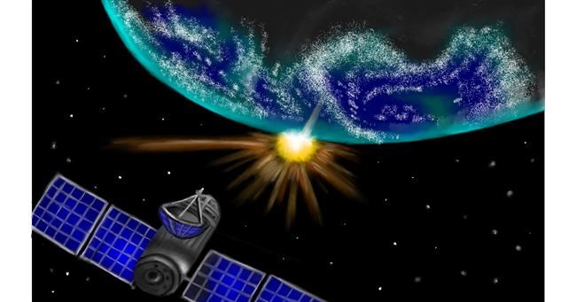 Drawing of Satellite by Aminich