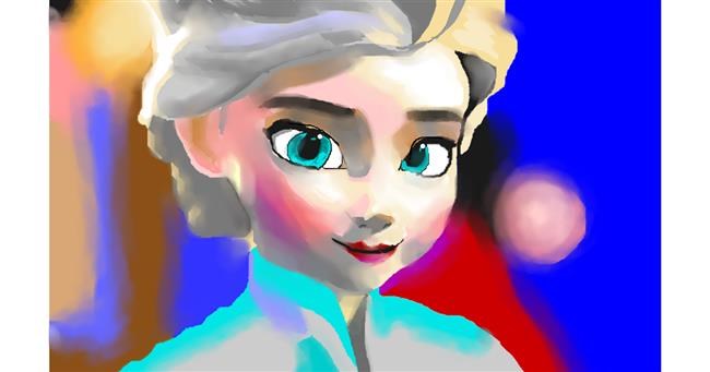 Drawing of Elsa (Disney) by Edgar