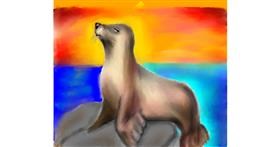 Drawing of Seal by Yasi