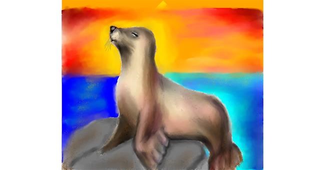 Drawing of Seal by Yasi