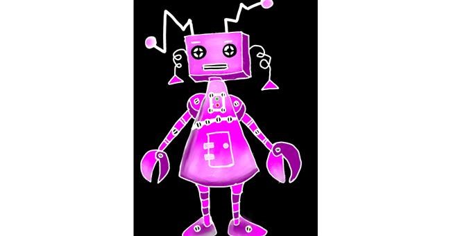 Drawing of Robot by Snowy