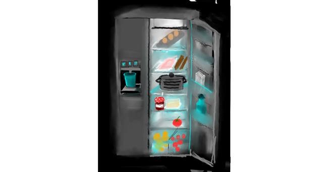 Drawing of Refrigerator by Hairik