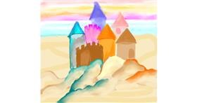 Drawing of Sand castle by Not.Old.Train