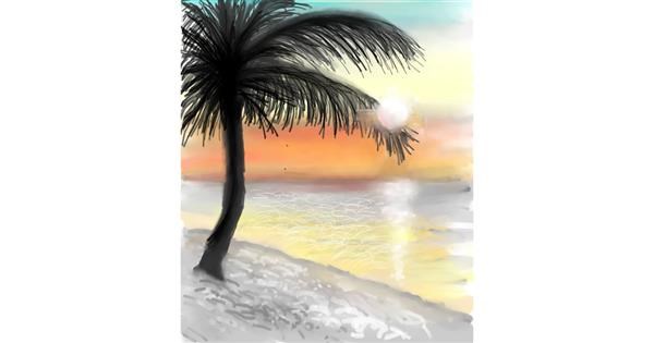 Drawing Of Palm Tree By ⋆su⋆vinci彡 - Drawize Gallery!