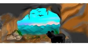 Drawing of Cave by Debbie 