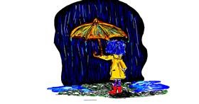 Drawing of Umbrella by emrys