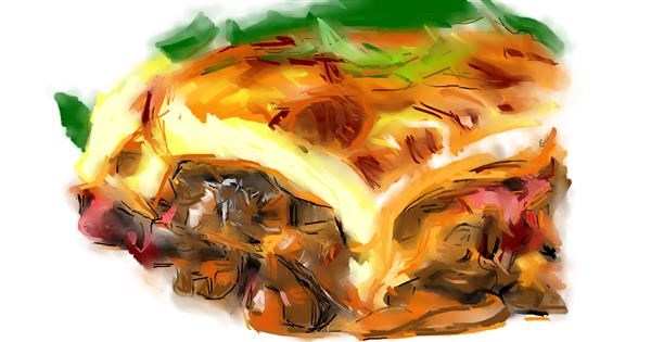 Drawing Of Lasagna By Herbert Drawize Gallery