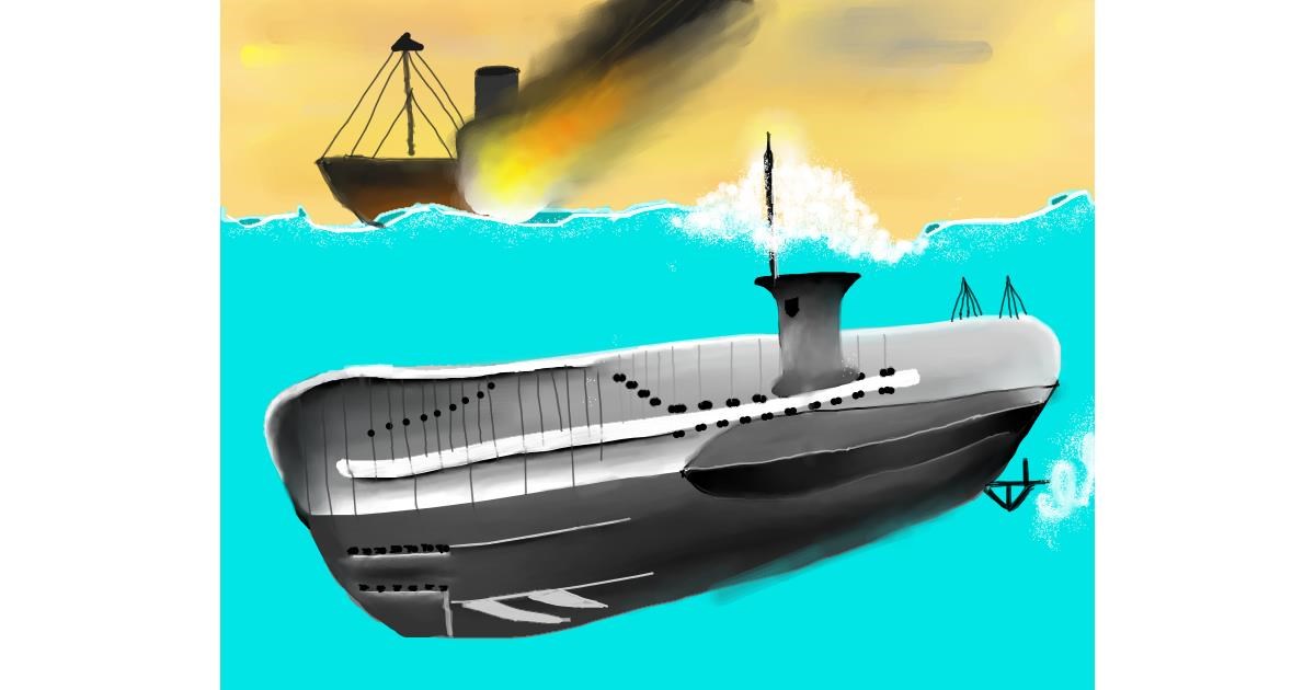 Submarine Drawing by Mitzi - Draw and Guess Gallery!