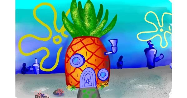 Drawing of Pineapple by Rose rocket - Drawize Gallery!