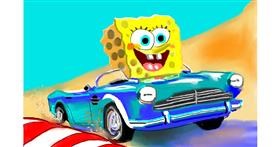 Drawing of Spongebob by Edgar