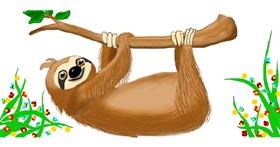Drawing of Sloth by DebbyLee