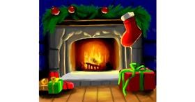 Drawing of Fireplace by Яandi