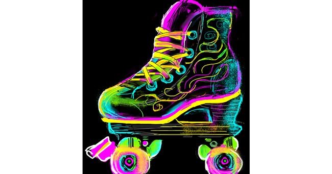 Drawing of Roller Skates by KayXXXlee