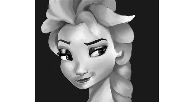 Drawing of Elsa (Disney) by ImagineBastille