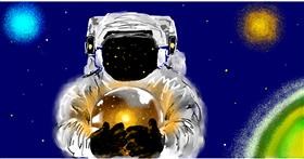 Drawing of Astronaut by Eclat de Lune