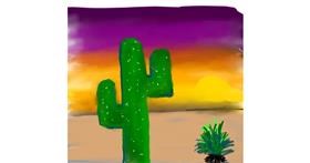 Drawing of Cactus by Blondd4u2c